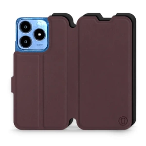 Etui Soft Touch do Realme C63 - wzór Matowy burgund z czernią