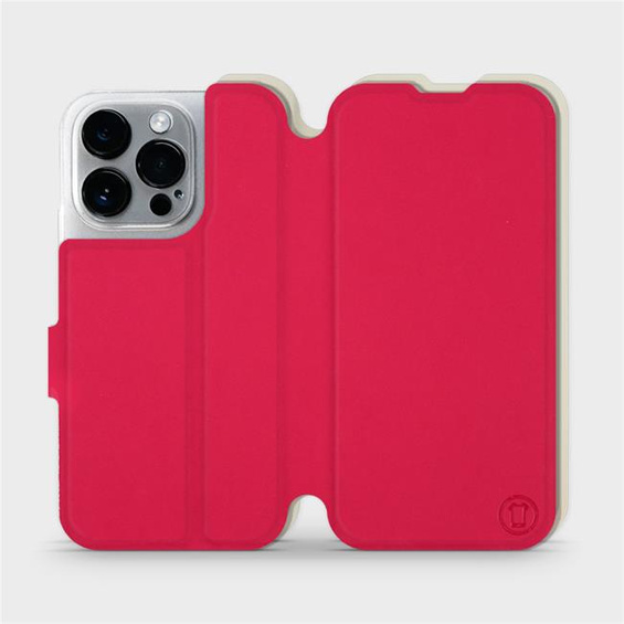 Etui Soft Touch do Apple iPhone 14 Pro - wzór Żywa czerwień z platyną