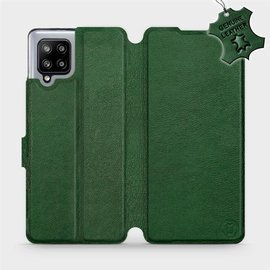Phone Case Samsung Galaxy A42 - Design Green Leather