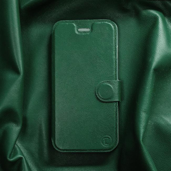 Phone Case Apple iPhone 13 Pro - Design Green Leather