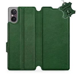 Phone Case Sony Xperia 5 V - Design Green Leather