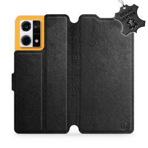 Hülle für Oppo Reno 7 4G - Farbe Black Leather