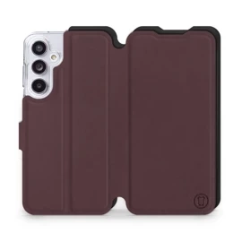 Phone Case Samsung Galaxy A55 5G - Design Burgundy with Black