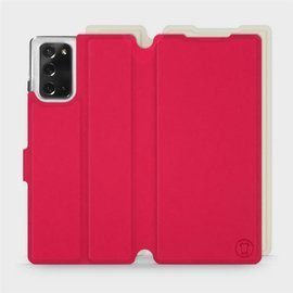 Etui Soft Touch do Samsung Galaxy Note 20 - wzór Żywa czerwień z platyną