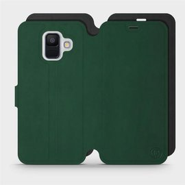 Phone Case Samsung Galaxy A6 2018 - Design Green with Black