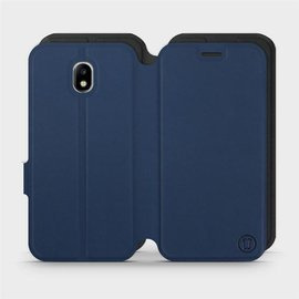 Hülle für Samsung Galaxy J7 2017 - Farbe Marine mit Schwarz