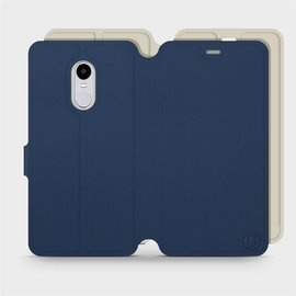 Phone Case Xiaomi Redmi Note 4 - Design Navy with Platinum