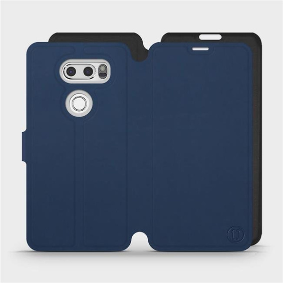 Etui Soft Touch do LG V30 - wzór Głęboki granat z czernią