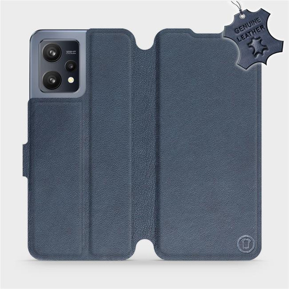 Phone Case Realme 9 - Design Blue Leather