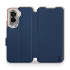 Phone Case Xiaomi POCO M7 - Design Navy with Platinum