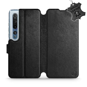 Phone Case Xiaomi Mi 10 - Design Black Leather