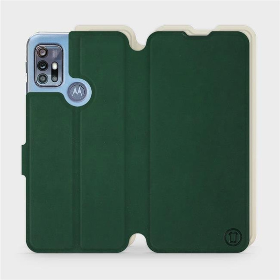 Hülle für Motorola Moto G20 - Farbe Grün mit Platin