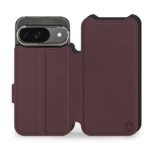 Phone Case Google Pixel 9 - Design Burgundy with Black