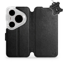 Phone Case Huawei Pura 80 Pro - Design Black Leather