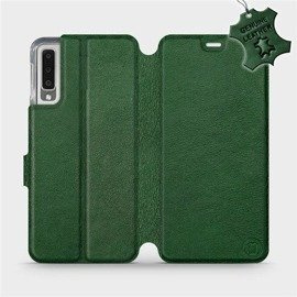 Phone Case Samsung Galaxy A7 2018 - Design Green Leather