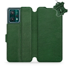Phone Case Realme 9 Pro Plus - Design Green Leather