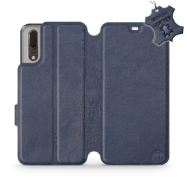 Phone Case Huawei P20 - Design Blue Leather