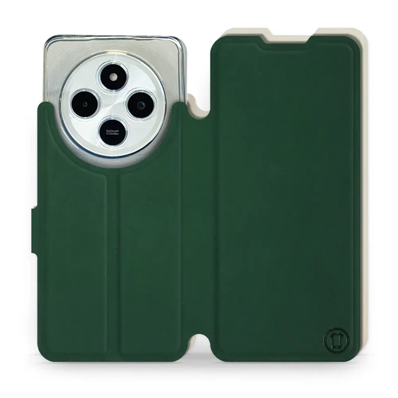 Etui Soft Touch do Xiaomi POCO C75 - wzór Miejska zieleń z platyną