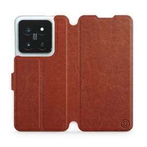 Phone Case Xiaomi 14 Pro - Design Brown&Gray
