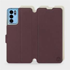 Phone Case OPPO Reno 6 5G - Design Burgundy with Platinum