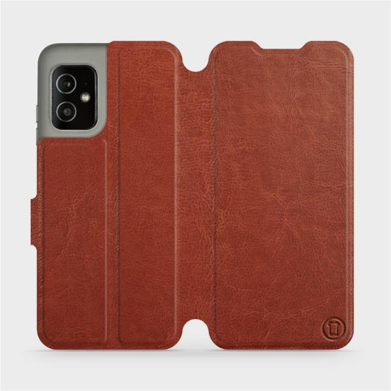 Phone Case Asus Zenfone 8 - Design Brown&Orange