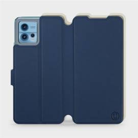 Phone Case Motorola Moto G72 - Design Navy with Platinum