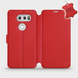 Phone Case LG V30 - Design Red Leather