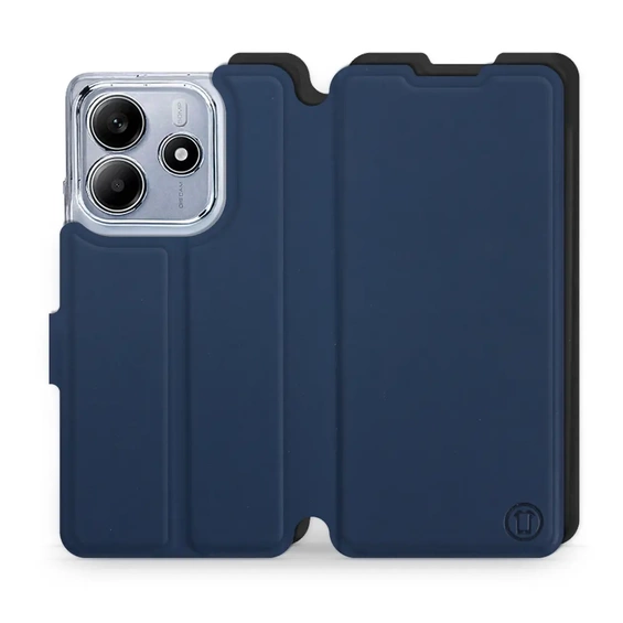 Etui Soft Touch do Xiaomi Redmi Note 14 5G - wzór Głęboki granat z czernią