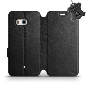 Phone Case HTC U11 - Design Black Leather