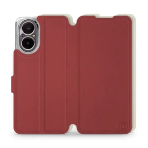 Phone Case Realme C67 4G - Design Dark Red with Platinum