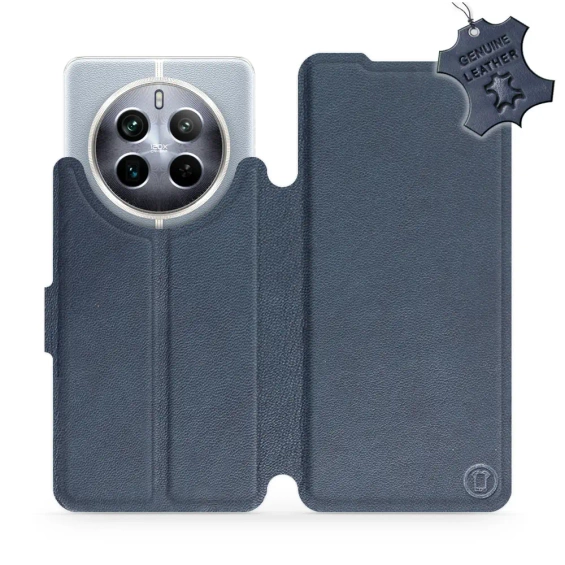 Phone Case Realme 12 5G - Design Blue Leather