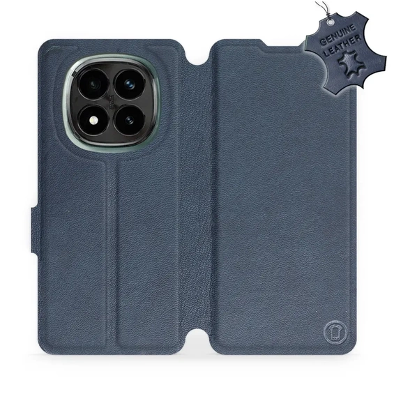 Phone Case Xiaomi Redmi Note 14 Pro Plus 5G - Design Blue Leather