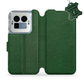 Phone Case Realme GT 8 Pro - Design Green Leather