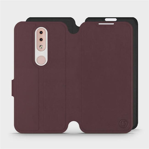 Phone Case Nokia 4.2 - Design Burgundy with Black