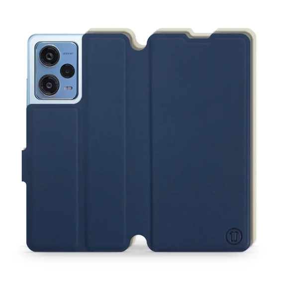 Phone Case Xiaomi Redmi Note 12 Pro 5G - Design Navy with Platinum