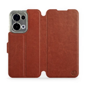 Phone Case OPPO Reno 13 - Design Brown&Orange
