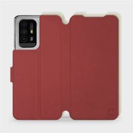 Phone Case OPPO Reno 5 Z - Design Dark Red with Platinum