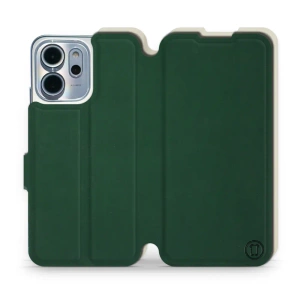Etui Soft Touch do OPPO Reno 14 F 5G - wzór Miejska zieleń z platyną