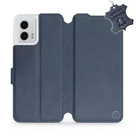 Hülle für Motorola Moto G53 5G - Farbe Blue Leather