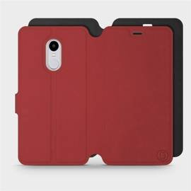Phone Case Xiaomi Redmi Note 4X - Design Dark Red with Black