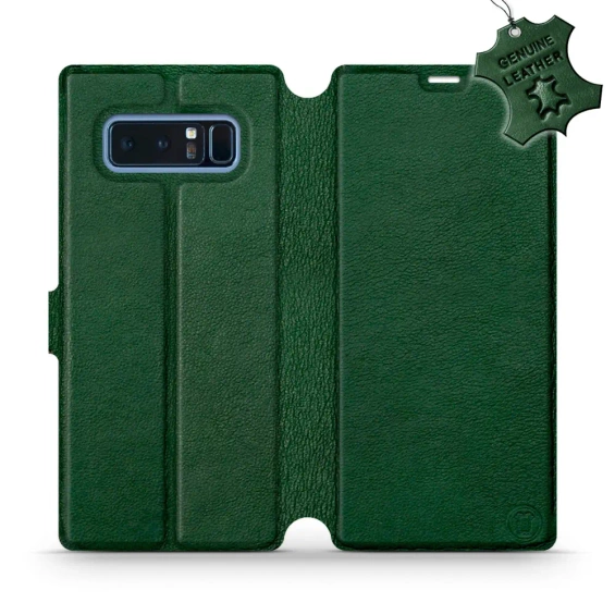 Phone Case Samsung Galaxy Note 8 - Design Green Leather
