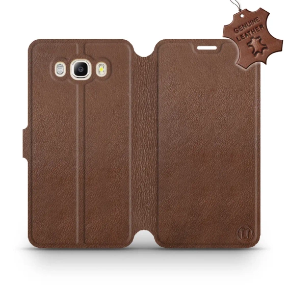 Phone Case Samsung Galaxy J7 2016 - Design Brown Leather