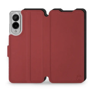 Phone Case Samsung Galaxy S25 Edge - Design Dark Red with Black