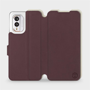 Phone Case Nokia X30 5G - Design Burgundy with Platinum