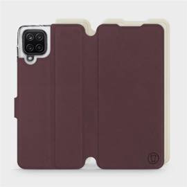 Phone Case Samsung Galaxy M12 - Design Burgundy with Platinum
