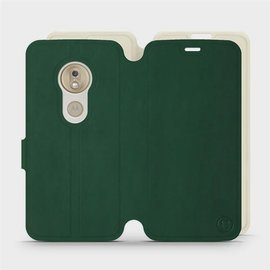 Phone Case Motorola Moto G7 Play - Design Green with Platinum
