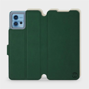 Phone Case Motorola Moto G72 - Design Green with Platinum