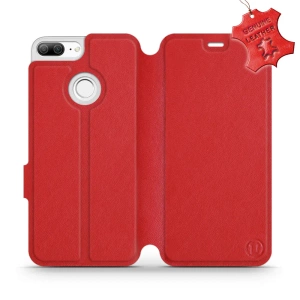 Phone Case Huawei Honor 9 Lite - Design Red Leather