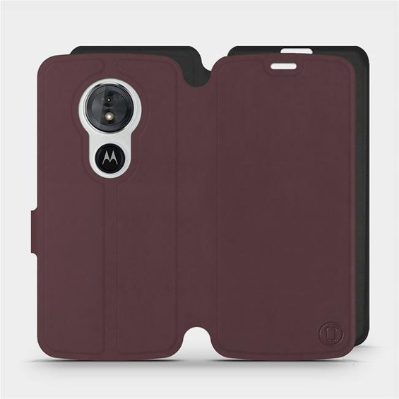 Phone Case Motorola Moto G6 Play - Design Burgundy with Black