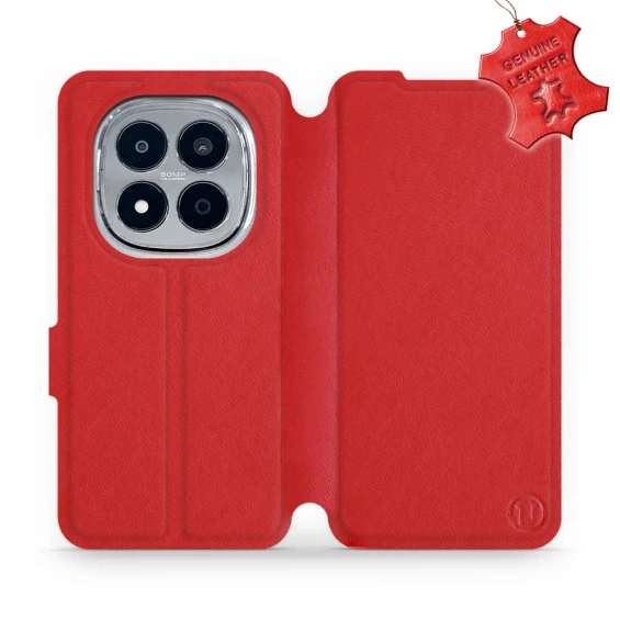 Hülle für Xiaomi Redmi Note 15 Pro Plus 5G - Farbe Red Leather